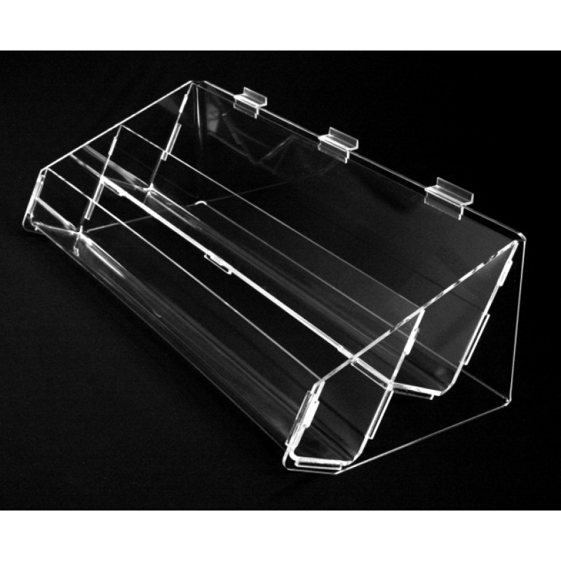4 Way - 2 Tier Acrylic DVD Book Shelf